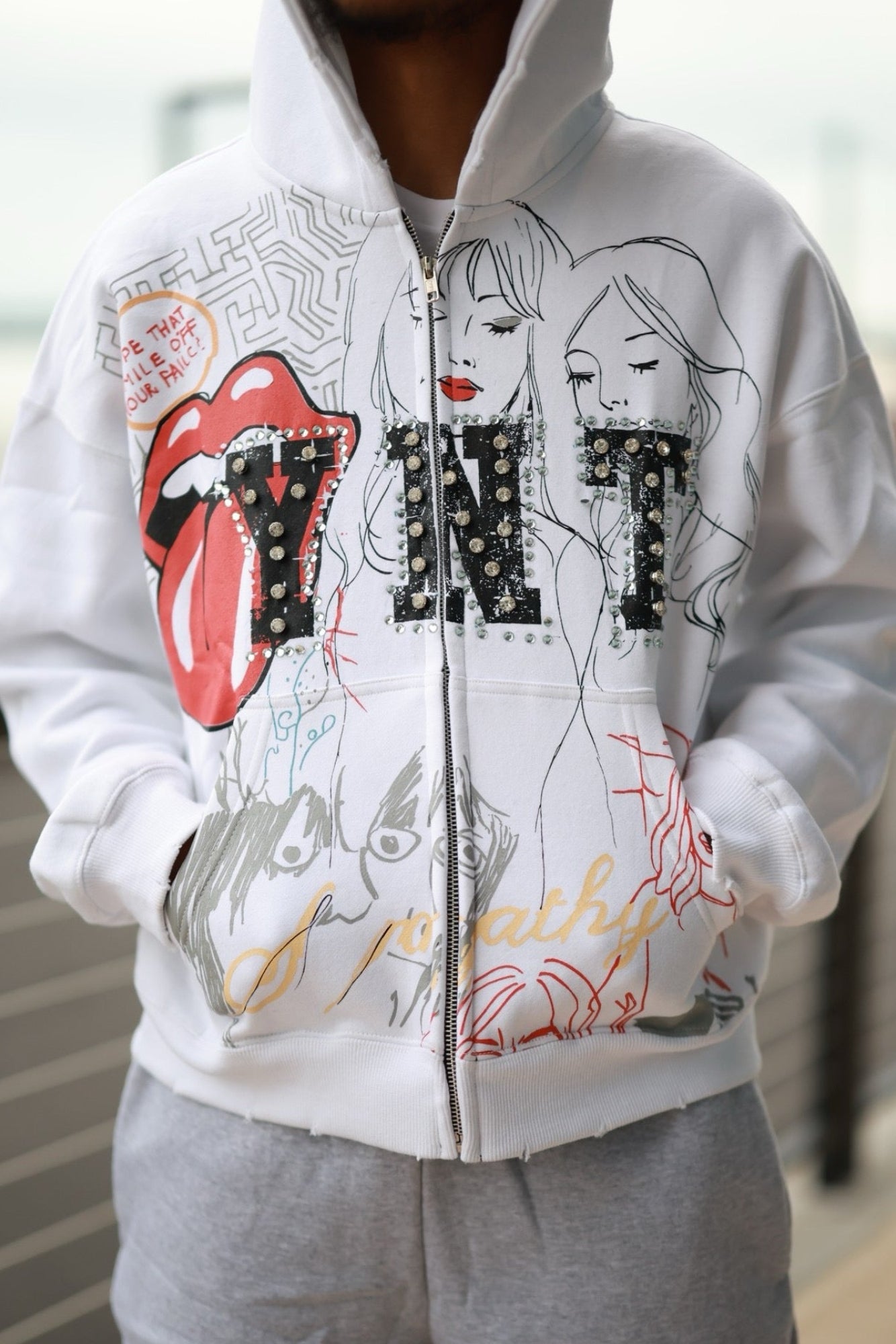 “Silent Chaos” Full Zip Hoodie